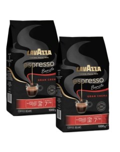 Кофе зерновой Espresso Barista Gran Crema 2 шт по 1 кг Lavazza