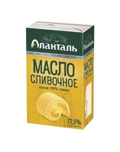 Сливочное масло Крестьянское 72 5 БЗМЖ 150 г Аланталь