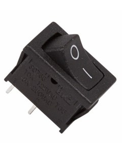 Выключатель клавишный 250V 6А 2с ON OFF черный Mini Rexant