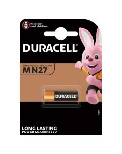 Батарейка MN27 27A 12V алкалиновая 1BL комплект 2 шт Duracell
