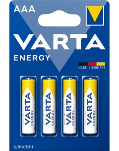 Батарейки 4103 213 414 Energy Lr03 286 Bl4 комплект 8 батареек 2 упак х 4шт Varta