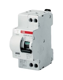 Выключатель автоматический дифференциального тока DSH941R 1P N 6 А 30 мА АC Abb