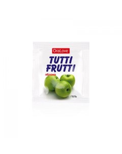 Оральный гель Tutti Frutti со вкусом зеленого яблока 5 шт по 4 г Биоритм