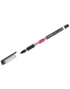 Ручка шариковая Spark черная 0 7мм грип 12шт Luxor
