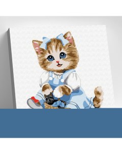 Картина по номерам Кошечка с корзинкой KH0844 Molly