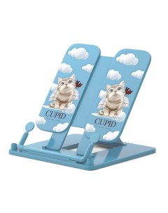 Подставка для книг Cupids пластик голубая Erich krause
