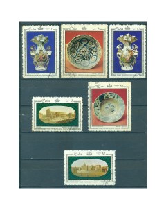 Почтовые марки Куба Фарфор и мозаика в музее Метрополитен Гавана Музеи Искусство Почтовые марки мира