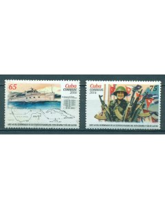 Почтовые марки Куба 60 летие возвращения Кастро на Кубу Корабли Оружие Фидель Кастро Почтовые марки мира