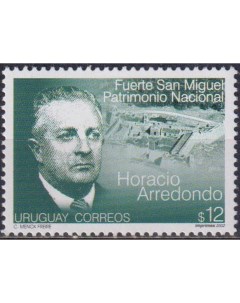 Почтовые марки Уругвай 35 лет со дня смерти Орасио Арредондо Историки Почтовые марки мира