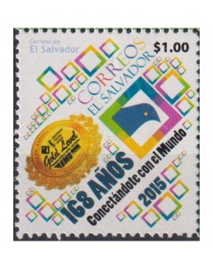 Почтовые марки Сальвадор 168 лет почтовой службе Почтовые услуги История почты Почтовые марки мира