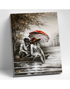 Картина по номерам Пара под зонтом HR0380 Molly