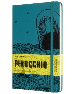 Записная книжка в линейку Le PINOCCHIO 130x210 мм темно зеленый черный Moleskine