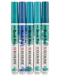 Набор маркеров Ecoline GREEN BLUE 11509909 5 шт зеленый синий бирюзовый Royal talens