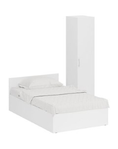 Комплект мебели Стандарт кровать 120х200 пенал 45х52х200 белый 1024255 Свк