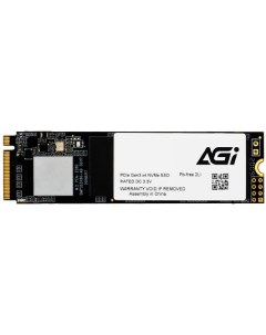Накопитель SSD M 2 2280 512G16AI198 AI198 512GB PCI E 3 0 x4 3D TLC 2500 1750MB s IOPS 182K 247K MTB Agi