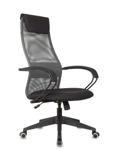 Кресло CH 607 темно серый TW 04 сиденье черный Neo Black сетка ткань Бюрократ