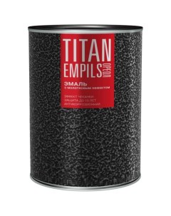 Эмаль Titan с молотковым эффектом алкидно стирольная серебристая 0 8 кг Ореол