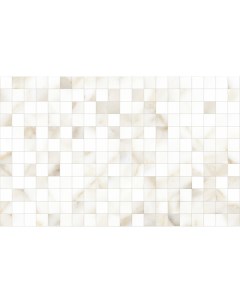 Плитка настенная Calacatta Gold 40x25 белая мозаика Global tile