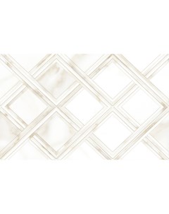 Плитка настенная Calacatta Gold 40x25 белая ромбы Global tile
