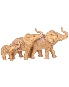 Фигурка Три слона 30х9х15 см Lefard