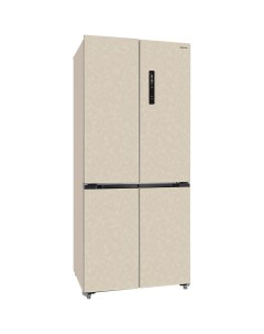 Холодильник RFQ 600DX NFYm бежевый Hiberg