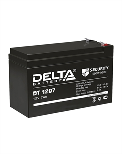 Аккумуляторная батарея 12 В AGM 7 Ач (DT 1207) Дельта