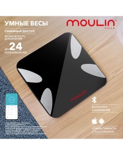 Весы напольные электронные Moulin Villa MV SC 003 mini Black Swiss diamond