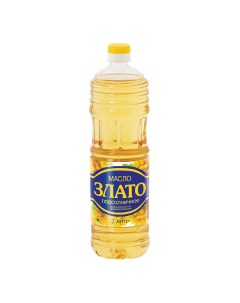 Подсолнечное масло рафинированное дезодорированное 1 л Злато