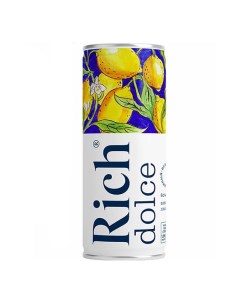 Напиток сокосодержащий Dolce лимон виноград 330 мл Rich