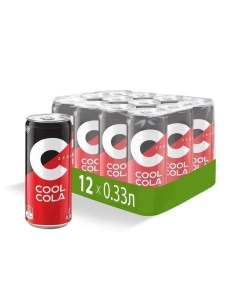 Напиток газированный Zero без сахара 0 33 л х 12 шт Cool cola