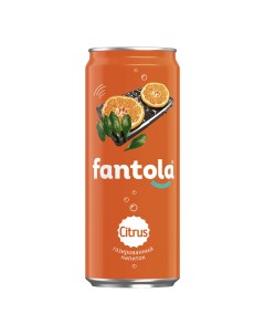 Газированный напиток Citrus 0 33 л Fantola
