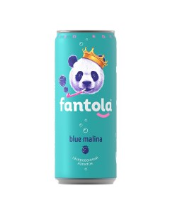 Газированный напиток Blue malina 0 33 л Fantola