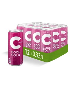 Напиток газированный Cherry 0 33 л х 12 шт Cool cola