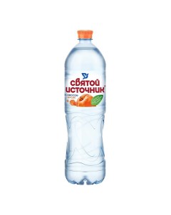 Вода питьевая негазированная со вкусом персика 1 5 л Святой источник