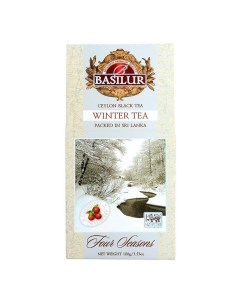 Чай черный Зимний с клюквой листовой 100 г Basilur