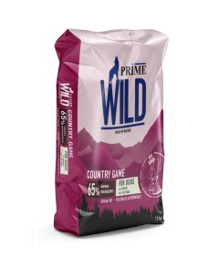 Сухой корм для собак GF Country Game с уткой и олениной 12 кг Prime wild