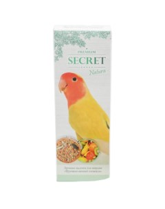 Палочки для попугаев Natura Фруктово яичный коктейль 90 г 12 шт Secret for pets