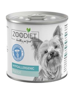 Влажный корм для собак гипоаллергенный с кроликом 240 г Zoodiet