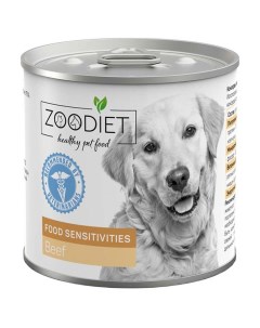 Влажный корм для собак Food Sensitivities с говядиной 240 г Zoodiet