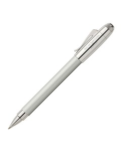 Ручка роллер Graf von Bentley White Satin черная подарочная упаковка Faber-castell