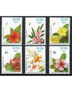 Почтовые марки Куба 100 лет со дня рождения доктора Хуана Томаса Роига кубинские цветы Почтовые марки мира