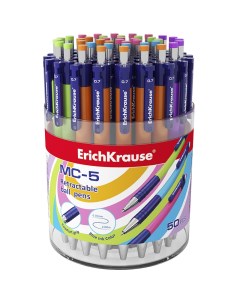 Ручка шариковая автоматическая Erich Krause MC 5 0 35мм синий цвет чернил 50шт 31067 Erich krause