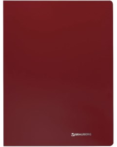 Папка с пластиковым скоросшивателем бюджет красная до 100 листов 0 5 мм Brauberg