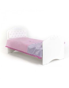 Подростковая кровать Princess 2 со стразами Сваровски без ящика 190x90 см Abc-king