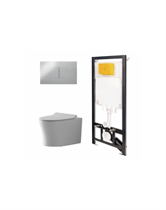 Инсталляция с унитазом и панелью POINT 886914SIOO+PN41711 Point