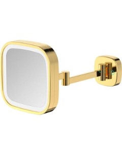 Зеркало косметическое с подсветкой матовое золото S M332LB Java