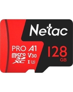 Карта памяти MicroSD P500 Extreme Pro 128GB Retail version card only Netac