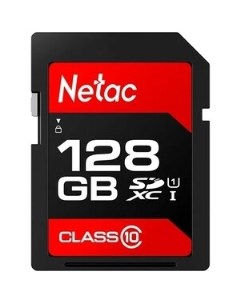 Карта памяти P600 SDHC 128GB U1 C10 up to 80MB s retail pack Netac