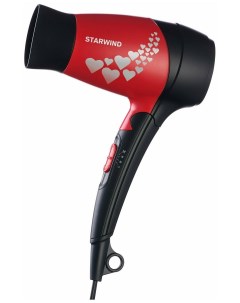 Фен SHD 7065 1400Вт черный красный Starwind