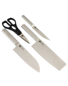 Набор стальных ножей HuoHou RUS Stainless Steel Kitchen Knife Set 3 ножа ножницы подставка 46906 Xiaomi